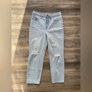 Madewell Light Wash Straight-Leg Jeans
